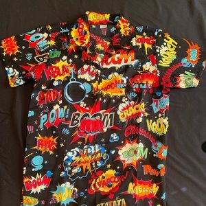 Comic button down